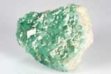 Green, Fluorescent, Cubic Fluorite Crystals - Madagascar #183896-1
